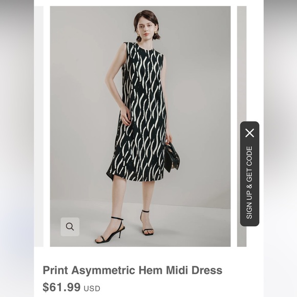 Abstractct Print Dress - Picture 2 of 12